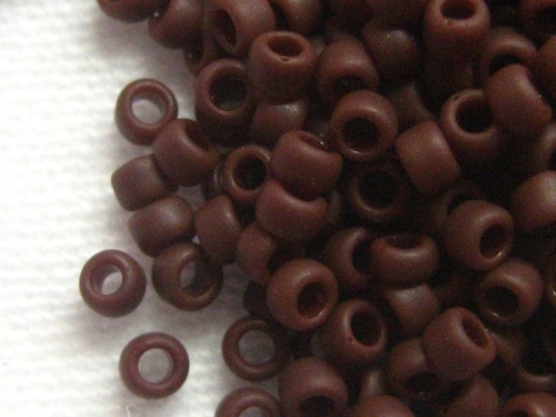 11/0 10g TOHO Rocailles Opaque Frosted Oxblood