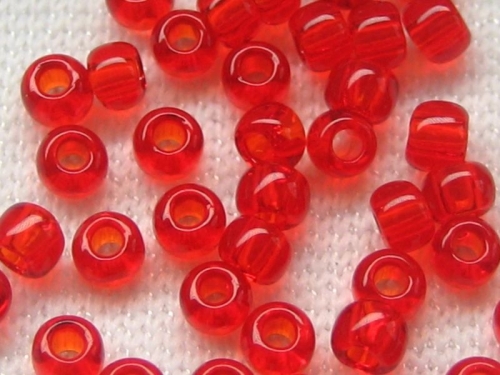 11/0 10g TOHO Rocailles Transparent Siam Ruby