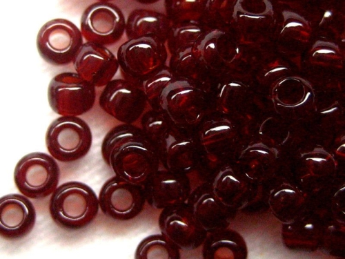 11/0 10g TOHO Rocailles Transparent Garnet