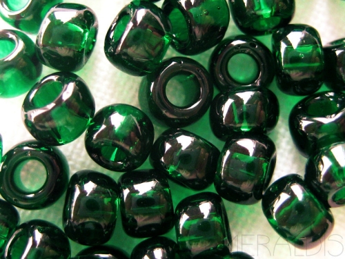 11/0 TOHO Rocailles Green Emerald Transparent 10g