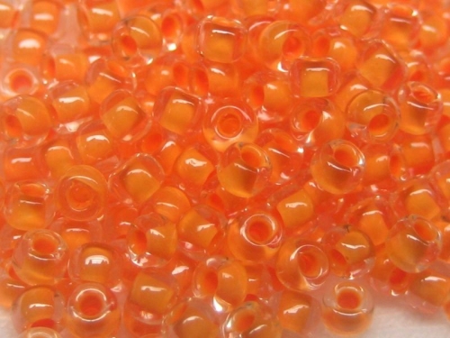 11/0 10g TOHO Rocailles Crystal Peach Lined