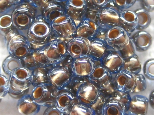 11/0 10g TOHO Rocailles Gold Light Montana Blue