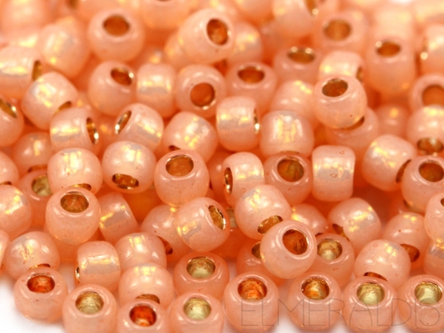 11/0 Rocailles TOHO PF Silverlined Milky Peach lachs rose 10g