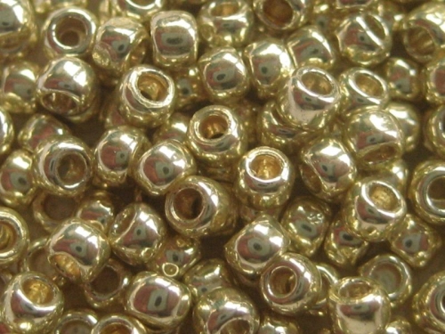 11/0 10g TOHO Rocailles PF Galvanized Yellow Gold