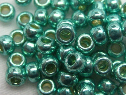 11/0 Rocailles TOHO PF Galvanized Green Teal 10g