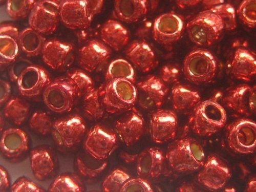 11/0 10g TOHO Rocailles PF Galv Brick Red