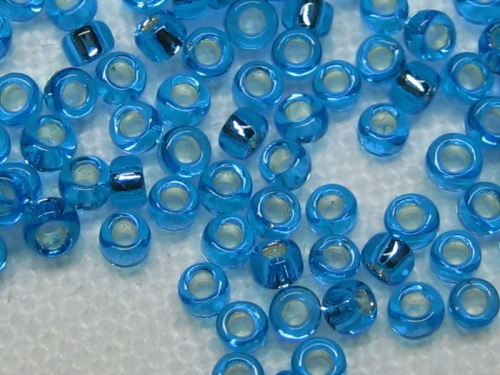15/0 10g TOHO Rocailles Silver Lined Dark Aqua