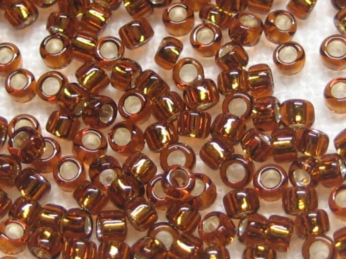 15/0 10g TOHO Rocailles Silver Lined Smoky Topaz
