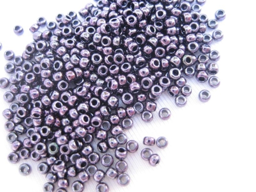 15/0 10g TOHO Rocailles Amethyst Gun Metal