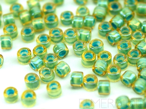 11/0 Delica TOHO Treasures Light Topaz Sea Foam türkis 5g