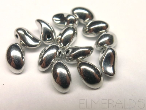 6mm Tulip Petals Labrador Full Silver silberne 20x