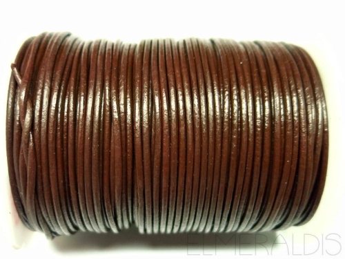 1 mm Lederband Brown Braun 1 m