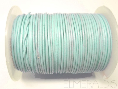 1 mm Lederband Pastel Blue 1 m