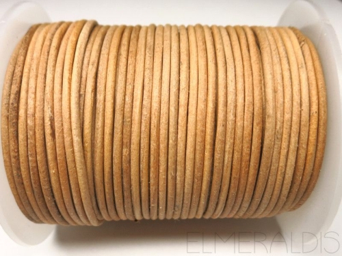 1,5 mm Lederband Natural beige 1 m