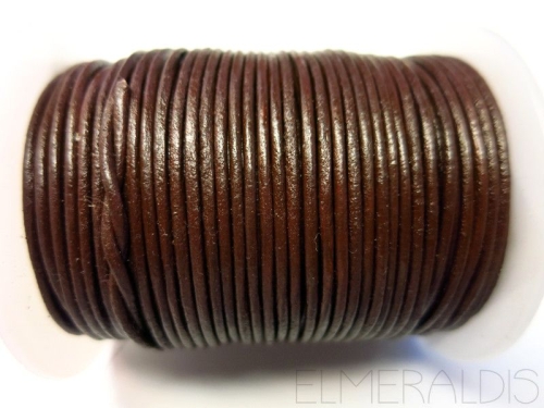 1,5 mm Lederband Chocolate Brown braun 1 m