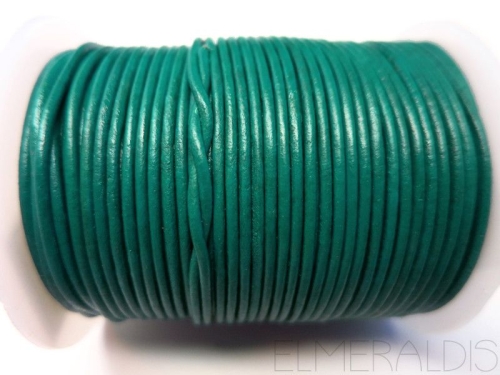 1,5 mm Lederband Sea Blue petrol blau 1 m