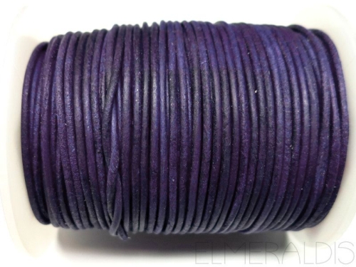 1,5 mm Lederband Vintage Purple lila 1 m