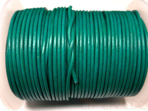 2 mm Lederband Turquoise Türkis 1 m