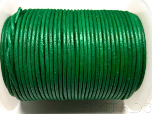 2 mm Lederband Apple Green grün 1 m