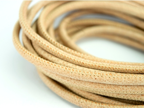 4mm Nappa Lederband Beige Vintage 20cm