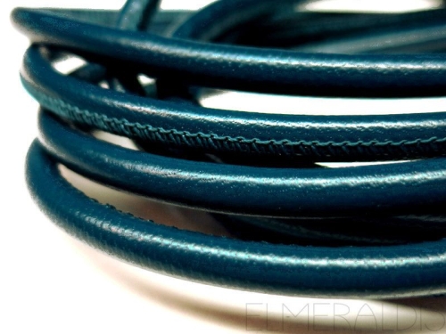 4mm Nappa Lederband Blue blau 20cm