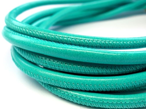 4mm Nappa Lederband Blue Turquoise türkis 20cm