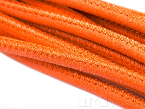 4mm Lederband Nappa Bright Orange 20cm