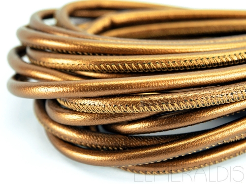 4mm Nappa Lederband Bronze Metallic 20cm