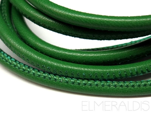 4mm Nappa Lederband Dark Green grün 20cm