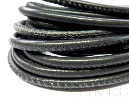 4mm Nappa Lederband Dark Grey grau 20cm