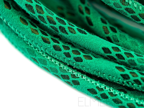 4mm Lederband Nappa Green Turquoise Pailletes türkis grün 20cm