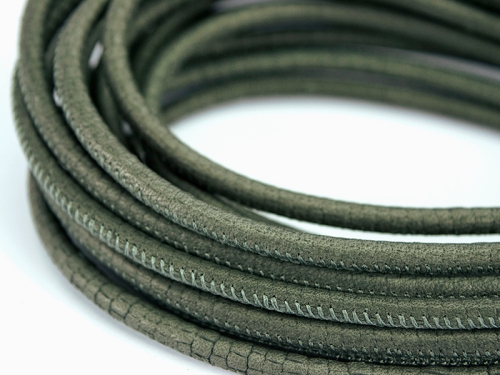 4mm Nappa Lederband Grey Snake Style grau 20cm