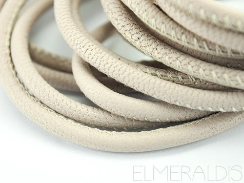 4mm Nappa Lederband Ivory beige creme 20cm