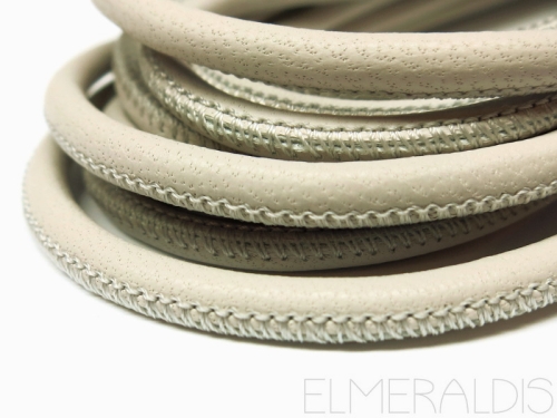 4mm Nappa Lederband Light Grey Chalk 20cm