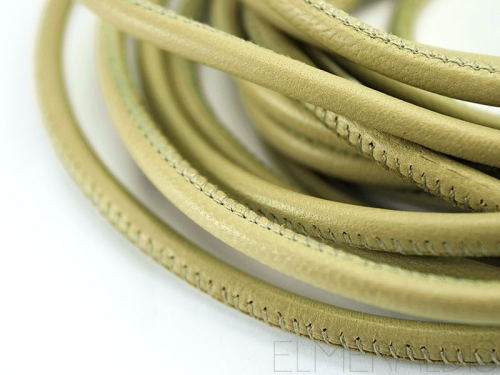 4mm Nappa Lederband Light Khaki grün 20cm