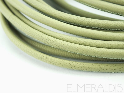 4mm Nappa Lederband Light Mint grün 20cm