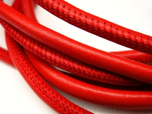 4mm Nappa Lederband Light Red rot 20cm