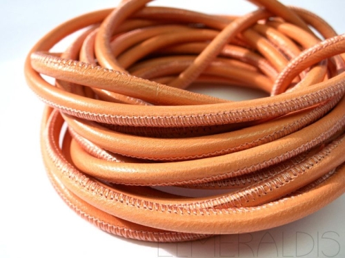 4mm Nappa Lederband Peach 20cm