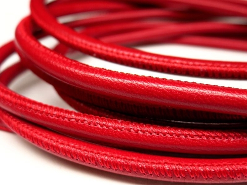 4mm Nappa Lederband Red rot 20cm