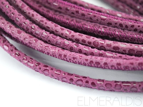 4mm Nappa Lederband Violet Raza lila 20cm