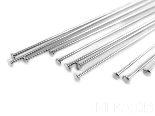 50mm Nietstifte 925 Silber 0,68mm Stärke 4x