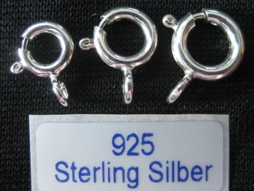 7 mm Federring 925 Silber