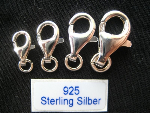 16 mm Karabiner 925 Silber