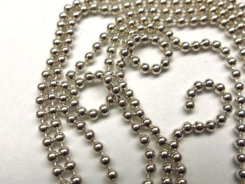 10 cm Kugelkette 925 Silber 1,5 mm