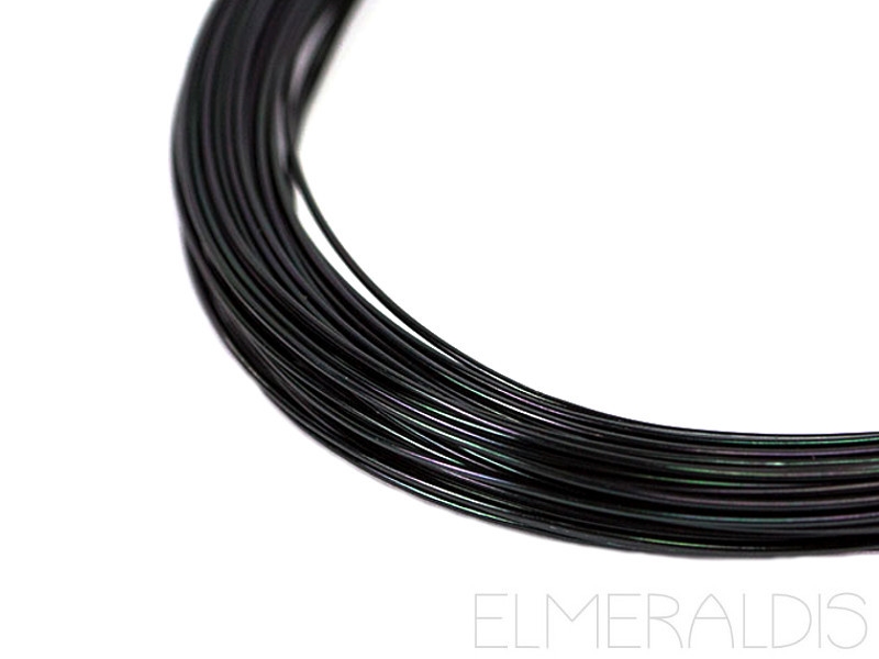 0,8 mm Aluminiumdraht Black schwarz eloxiert 15m