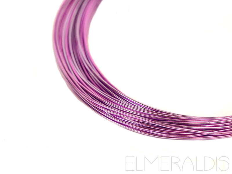 0,8 mm Aluminiumdraht Lavendel lila eloxiert 15m