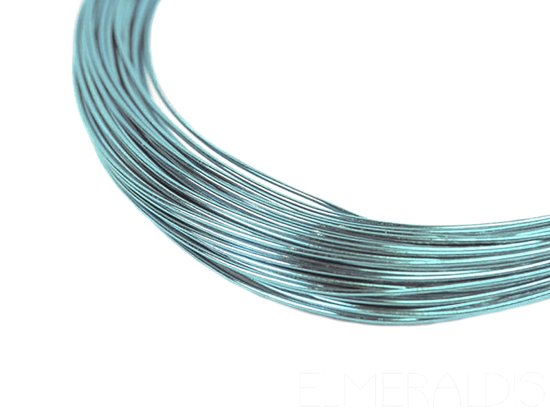 2,0 mm Aluminiumdraht Ice Blue Aqua hellblau 5m