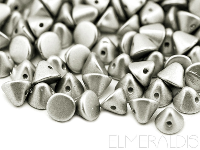 4mm Button Beads® Metallic Silver silberfarben 2g