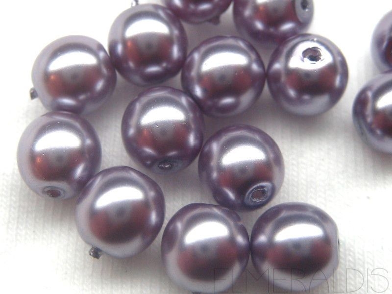 4mm 20x Crystal Pearls Lavender