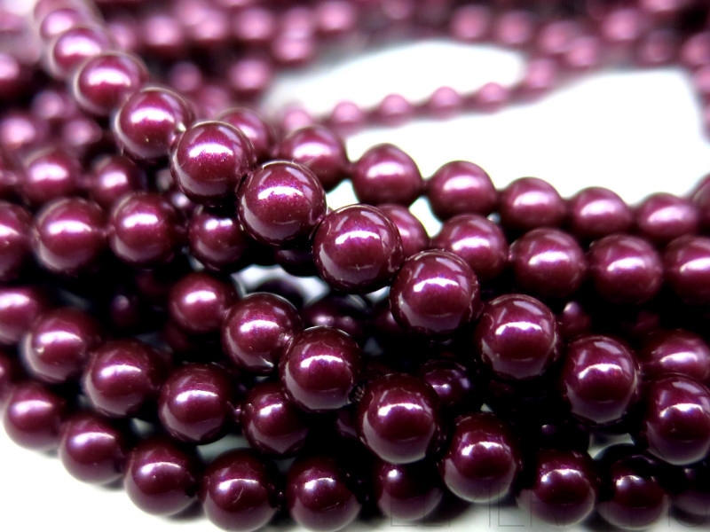 6mm Swarovski® Crystal Pearls Blackberry lila 10x